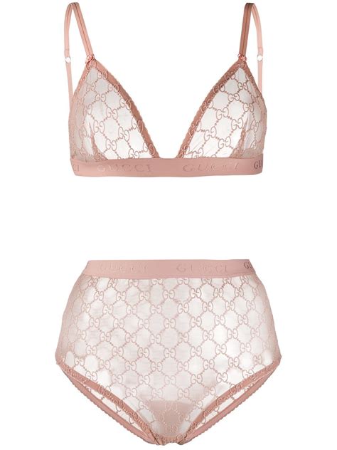 gucci women's underwear|luxury bra and panty sets.